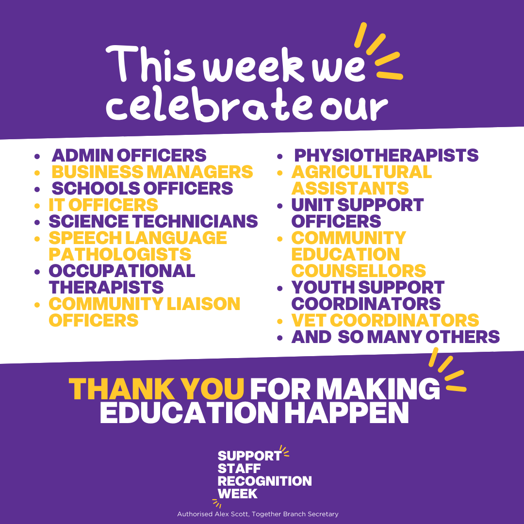 School Support Staff Recognition Week 2024